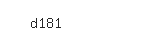 Captcha: d181