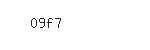 Captcha: 09f7